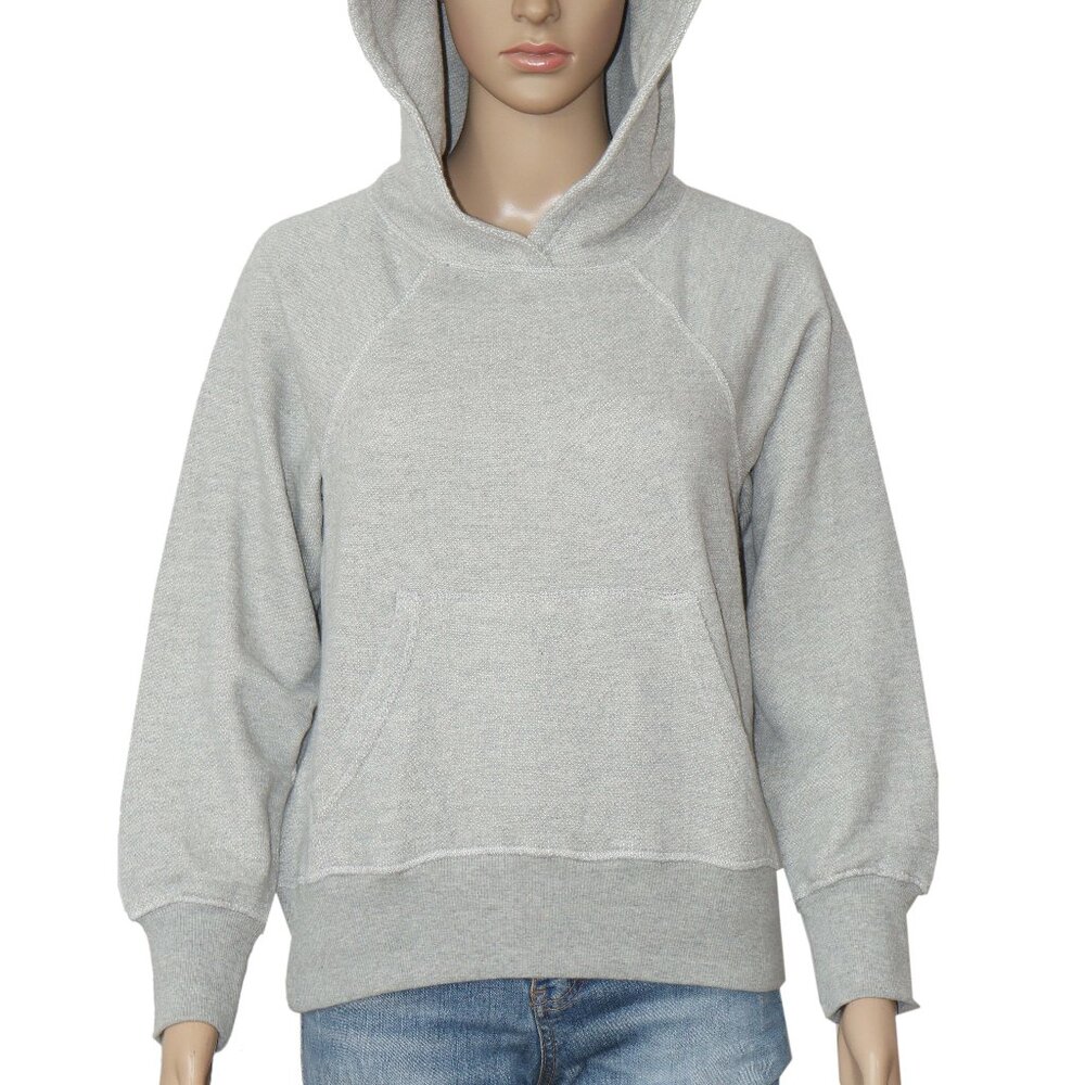 Free People With Everything Sweatshirt Heather Grey Hooded Top S - Picture 6 of 11